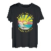 Block Island Retro Sonnenuntergang & Strandurlaub T-Shirt
