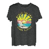 Block Island Retro Sonnenuntergang & Strandurlaub T-Shirt