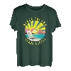 Block Island Retro Sonnenuntergang & Strandurlaub T-Shirt