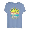 Block Island Retro Sonnenuntergang & Strandurlaub T-Shirt
