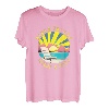 Block Island Retro Sonnenuntergang & Strandurlaub T-Shirt