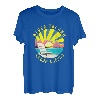 Block Island Retro Sonnenuntergang & Strandurlaub T-Shirt