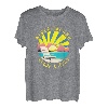 Block Island Retro Sonnenuntergang & Strandurlaub T-Shirt