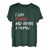 I Like Fishing And Maybe 3 Personen T-Shirt