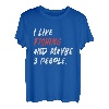 I Like Fishing And Maybe 3 Personen T-Shirt