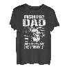 Herren Angeln-Vater wie ein normaler Vater nur cooler Fischer-Vater T-Shirt