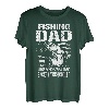 Herren Angeln-Vater wie ein normaler Vater nur cooler Fischer-Vater T-Shirt