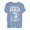 Herren Angeln-Vater wie ein normaler Vater nur cooler Fischer-Vater T-Shirt