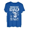 Herren Angeln-Vater wie ein normaler Vater nur cooler Fischer-Vater T-Shirt