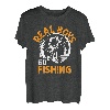 Echte Jungs gehen angeln T-Shirt