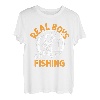 Echte Jungs gehen angeln T-Shirt