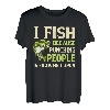 Herren Ich fische, weil es verpönt ist, Menschen zu schlagen, liebe Angeln T-Shirt