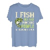 Herren Ich fische, weil es verpönt ist, Menschen zu schlagen, liebe Angeln T-Shirt