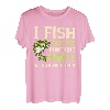 Herren Ich fische, weil es verpönt ist, Menschen zu schlagen, liebe Angeln T-Shirt