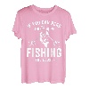Lustiges Angeln zum Schließen, Angler-Frau T-Shirt