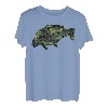 Carp Shirt T-Shirt Gift Camouflage Print Fishing T-Shirt