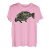 Carp Shirt T-Shirt Gift Camouflage Print Fishing T-Shirt