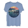 Retro Sunset You And Me Go Fishing In The Dark Western Geschenk T-Shirt