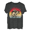 wie Fisch Retro-Sonnenuntergang T-Shirt