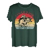 wie Fisch Retro-Sonnenuntergang T-Shirt