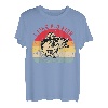 wie Fisch Retro-Sonnenuntergang T-Shirt
