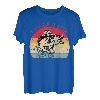wie Fisch Retro-Sonnenuntergang T-Shirt