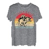 wie Fisch Retro-Sonnenuntergang T-Shirt