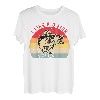 wie Fisch Retro-Sonnenuntergang T-Shirt