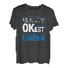 Worlds OKest Fisherman Lustiges Angeln Humor Fisch Arbeit T-Shirt