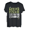 Geboren Zu Fischen Gezwungen Zu Arbeiten Geschenk Fischer T-Shirt