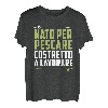 Geboren Zu Fischen Gezwungen Zu Arbeiten Geschenk Fischer T-Shirt