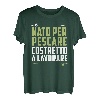 Geboren Zu Fischen Gezwungen Zu Arbeiten Geschenk Fischer T-Shirt