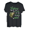 Therapie Lustige Angeln Großmund-Barsch-Grafik Erwachsene T-Shirt