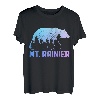 Berg. Rainier Washington Bear Grizzly Pride im Freien, Vintage-Stil T-Shirt