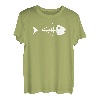 Schlichtes und auffälliges Design mit toten Fischgräten T-Shirt