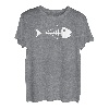 Schlichtes und auffälliges Design mit toten Fischgräten T-Shirt
