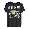 Lustiger rosa Lachsangeln 70. Geburtstag 70 Jahre zum Angeln T-Shirt