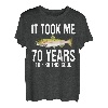 Lustiger rosa Lachsangeln 70. Geburtstag 70 Jahre zum Angeln T-Shirt