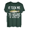 Lustiger rosa Lachsangeln 70. Geburtstag 70 Jahre zum Angeln T-Shirt