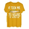 Lustiger rosa Lachsangeln 70. Geburtstag 70 Jahre zum Angeln T-Shirt