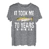 Lustiger rosa Lachsangeln 70. Geburtstag 70 Jahre zum Angeln T-Shirt