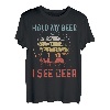 halte mein bier ich sehe hirsche jagen elche natur T-Shirt