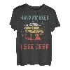 halte mein bier ich sehe hirsche jagen elche natur T-Shirt