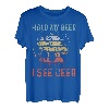 halte mein bier ich sehe hirsche jagen elche natur T-Shirt