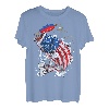 Barschangeln Fisch Amerikanische Flagge Vater 4. Juli T-Shirt