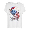 Barschangeln Fisch Amerikanische Flagge Vater 4. Juli T-Shirt