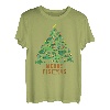 Merry Fishmas Lustiger Weihnachtsbaum Lichter Fisch Angeln Liebhaber T-Shirt