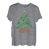 Merry Fishmas Lustiger Weihnachtsbaum Lichter Fisch Angeln Liebhaber T-Shirt