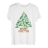 Merry Fishmas Lustiger Weihnachtsbaum Lichter Fisch Angeln Liebhaber T-Shirt