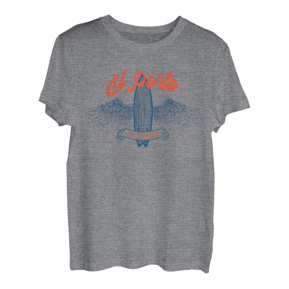 Vintage El Porto California Palmen CA Retro Surf T-Shirt